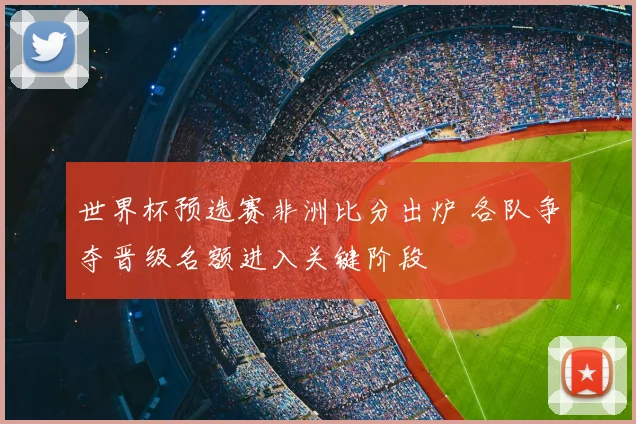 世界杯预选赛非洲比分出炉 各队争夺晋级名额进入关键阶段