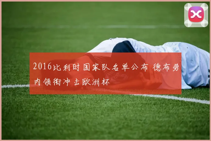 2016比利时国家队名单公布 德布劳内领衔冲击欧洲杯